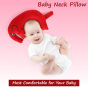 Adore Li'l Elephant- The Neck Shaped Mustard/ Rai Seeds Pillow - Red