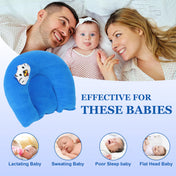 Adore Li’l TED- The Neck Shaped Mustard/ Rai Seeds Pillow - Blue