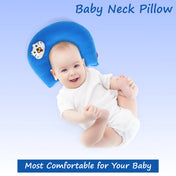 Adore Li’l TED- The Neck Shaped Mustard/ Rai Seeds Pillow - Blue