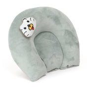 Adore Li’l TED- The Neck Shaped Mustard/ Rai Seeds Pillow - Grey
