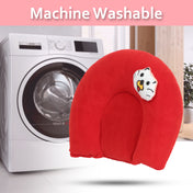 Adore Li’l TED- The Neck Shaped Mustard/ Rai Seeds Pillow - Red