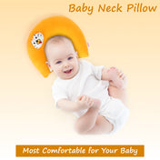 Adore Li’l TED- The Neck Shaped Mustard/ Rai Seeds Pillow - Oange