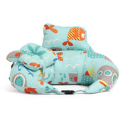 Adore Feedero! Baby Multipurpose Feeding Pillow with Fence Protection and Adjustable Belt-Blue