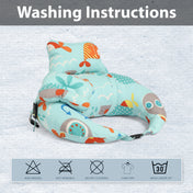 Adore Feedero! Baby Multipurpose Feeding Pillow with Fence Protection and Adjustable Belt-Blue