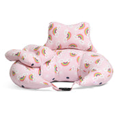 Adore Feedero! Baby Multipurpose Feeding Pillow with Fence Protection and Adjustable Belt-Pink