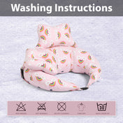 Adore Feedero! Baby Multipurpose Feeding Pillow with Fence Protection and Adjustable Belt-Pink