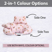 Adore Feedero! Baby Multipurpose Feeding Pillow with Fence Protection and Adjustable Belt-Pink