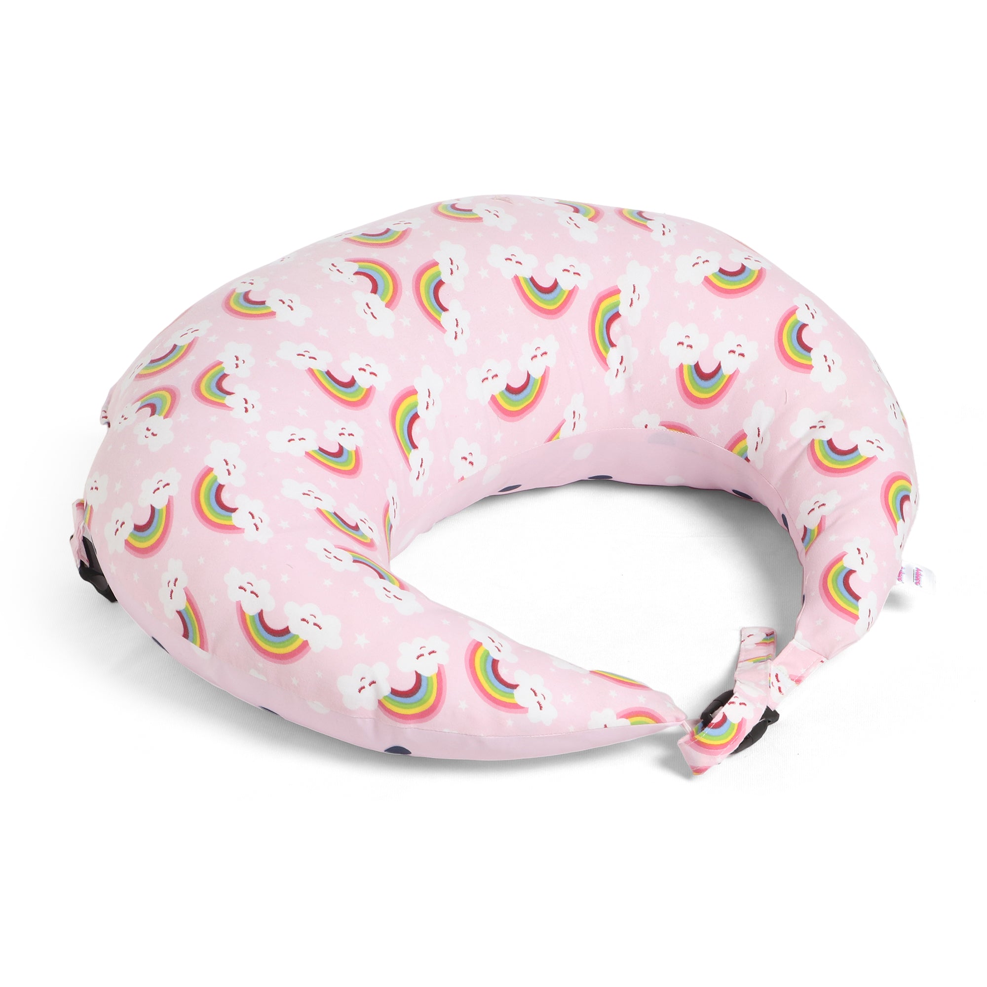 Adore Feedero! Baby Multipurpose Feeding Pillow with Fence Protection and Adjustable Belt-Pink