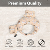 Adore Feedero! Baby Multipurpose Feeding Pillow with Fence Protection and Adjustable Belt-Brown