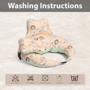 Adore Feedero! Baby Multipurpose Feeding Pillow with Fence Protection and Adjustable Belt-Brown