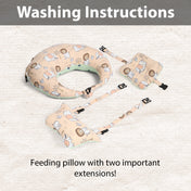 Adore Feedero! Baby Multipurpose Feeding Pillow with Fence Protection and Adjustable Belt-Brown