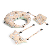 Adore Feedero! Baby Multipurpose Feeding Pillow with Fence Protection and Adjustable Belt-Brown