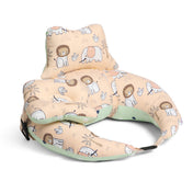 Adore Feedero! Baby Multipurpose Feeding Pillow with Fence Protection and Adjustable Belt-Brown