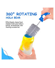 Adore Hola Bear 2 in 1 Bottle Cleaning Brush Kit- Green