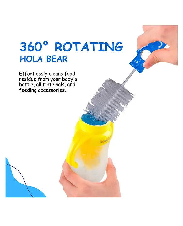 Adore Hola Bear 2 in 1 Bottle Cleaning Brush Kit- Green