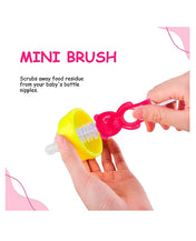 Adore Hola Bear 2 in 1 Bottle Cleaning Brush Kit- Pink