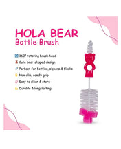 Adore Hola Bear 2 in 1 Bottle Cleaning Brush Kit- Pink