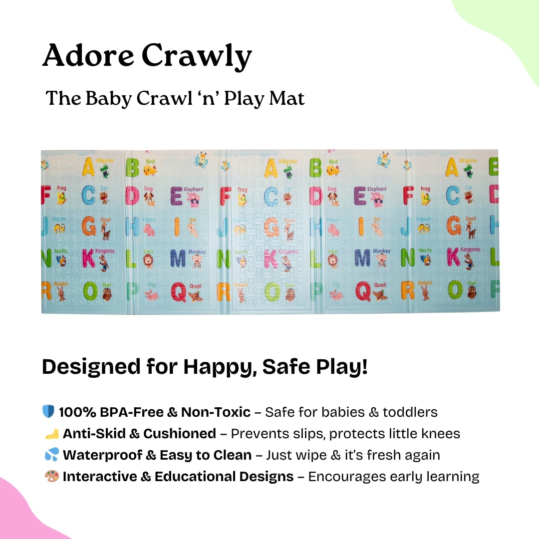 Adore Crawly Baby Crawl n Play Mat - Combo 1 (Light color)
