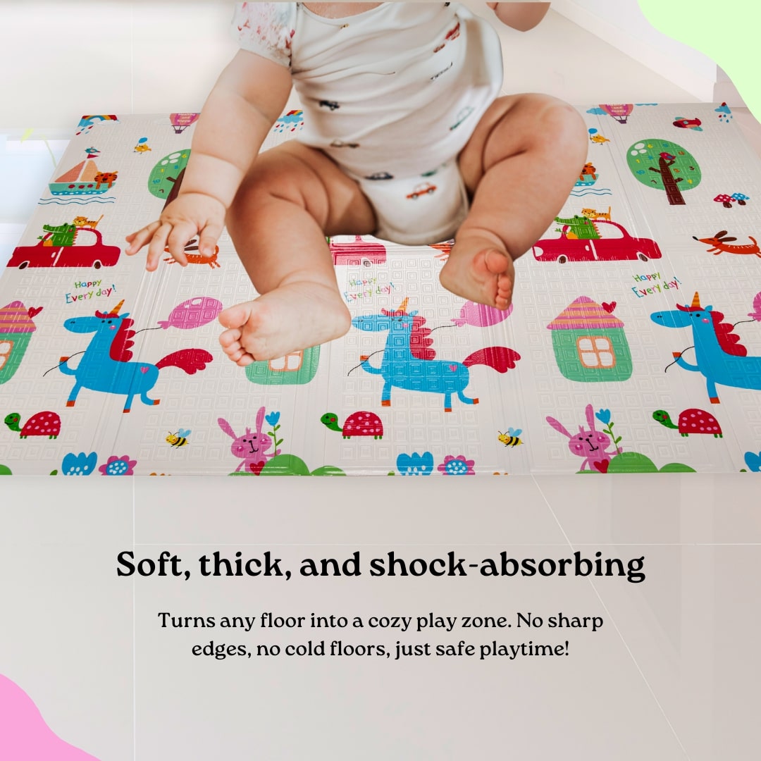 Adore Crawly Baby Crawl n Play Mat - Combo 1 (Light color)
