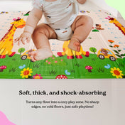 Adore Crawly Baby Crawl n Play Mat - Combo 2 (Dark color)