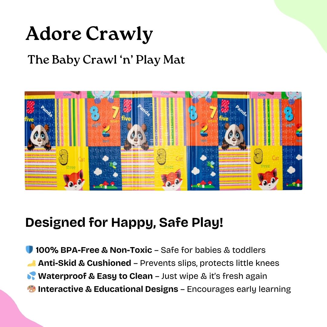 Adore Crawly Baby Crawl n Play Mat - Combo 2 (Dark color)