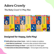 Adore Crawly Baby Crawl n Play Mat - Combo 2 (Dark color)