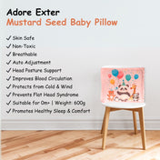 Adore Exter! Baby Pillow with Mustard Seeds- 600g -Panda