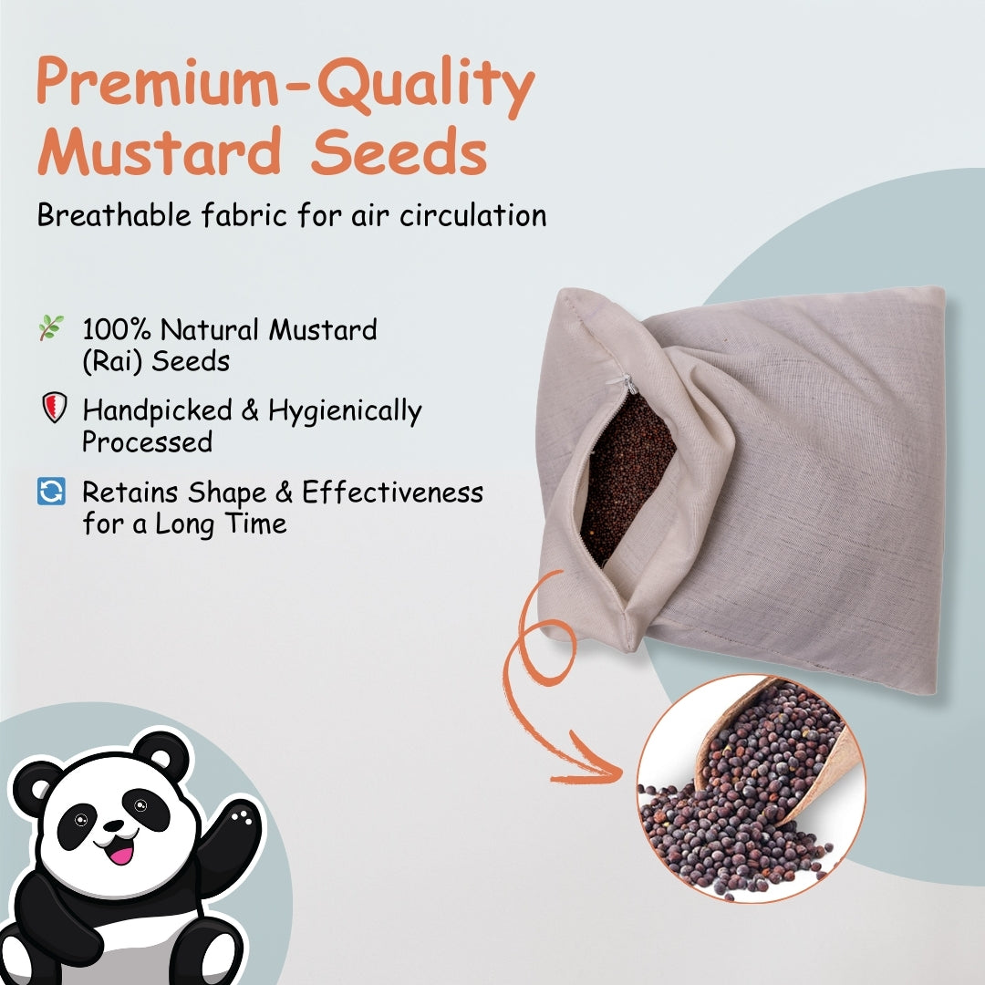 Adore Exter! Baby Pillow with Mustard Seeds- 600g -Panda
