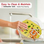 Adore Winner! Kids Stainless Steel Lunch box with Storage Box and Steel Spoon - Purple