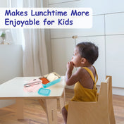 Adore Kids Meal! The Stainless Steel Lunch Box with Inner Box and Steel Spoon -Pink