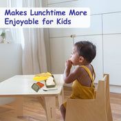 Adore Kids Meal! The Stainless Steel Lunch Box with Inner Box and Steel Spoon - Yellow