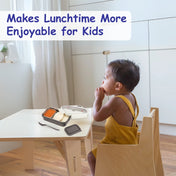 Adore Kids Meal! The Stainless Steel Lunch Box with Inner Box and Steel Spoon - Brown