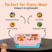 Adore Good Food! The Stainless Steel Lunch box with inner box and steel spoon - Blue