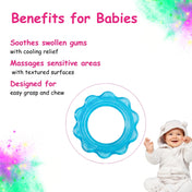 Adore Luscious Jumbo Water Filled EVA Teether- Big Ring Blue