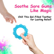 Adore Luscious Jumbo Water Filled EVA Teether- Big Ring Blue