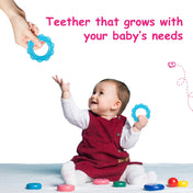 Adore Luscious Jumbo Water Filled EVA Teether- Big Ring Blue