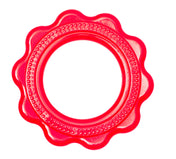 Adore Luscious Jumbo Water Filled EVA Teether- Big Ring Red