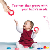 Adore Luscious Jumbo Water Filled EVA Teether- Big Ring Red