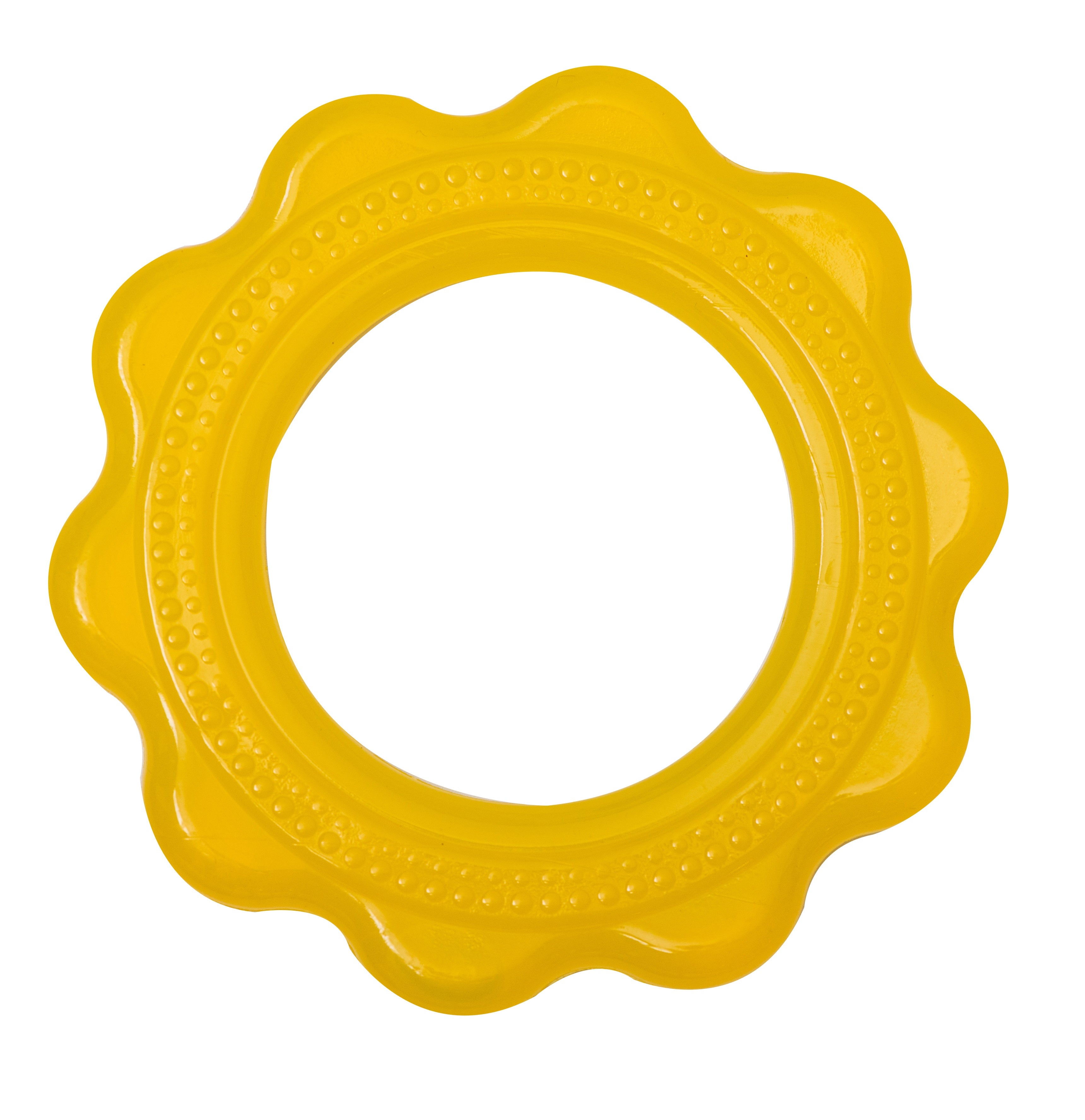 Adore Luscious Jumbo Water Filled EVA Teether- Big Ring Yellow