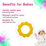 Adore Luscious Jumbo Water Filled EVA Teether- Big Ring Yellow