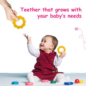 Adore Luscious Jumbo Water Filled EVA Teether- Big Ring Yellow