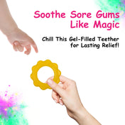 Adore Luscious Jumbo Water Filled EVA Teether- Big Ring Yellow