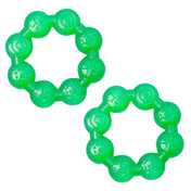 Adore Luscious Water Filled EVA Teether- Beads Green- 2pack