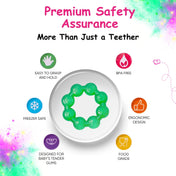 Adore Luscious Water Filled EVA Teether- Beads Green- 2pack