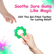 Adore Luscious Water Filled EVA Teether- Beads Green- 2pack