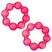 Adore Luscious Water Filled EVA Teether- Beads Red- 2pack