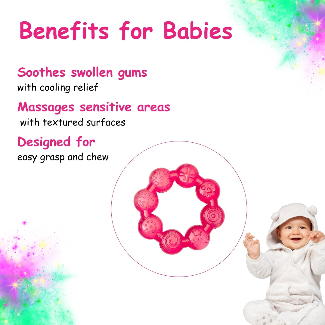 Adore Luscious Water Filled EVA Teether- Beads Red- 2pack