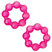 Adore Luscious Water Filled EVA Teether- Beads Pink 2pack