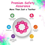 Adore Luscious Water Filled EVA Teether- Beads Pink 2pack