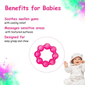 Adore Luscious Water Filled EVA Teether- Beads Pink 2pack